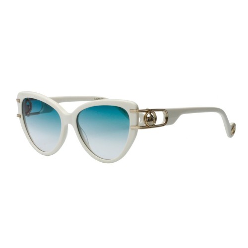 Lanvin LNV643S - 102 - 56 Occhiali da sole White Cat Eye