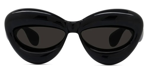 Loewe LW40097I - 01A - 55 Occhiali da sole Black Cat Eye