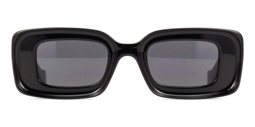 Loewe LW40101I - 01A - 46 Occhiali da sole Black Square