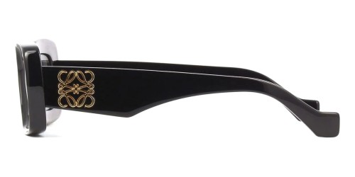 Loewe LW40101I - 01A - 46 Occhiali da sole Black Square