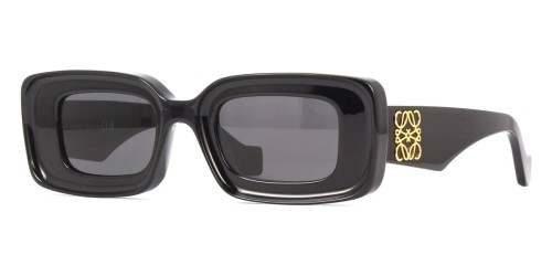 Loewe LW40101I - 01A - 46 Occhiali da sole Black Square