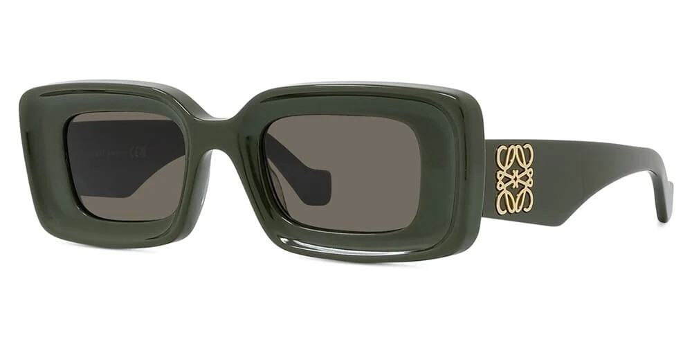 Loewe LW40101I - 96E - 46 Occhiali da sole Green Square