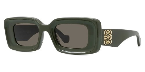 Loewe LW40101I - 96E - 46 Occhiali da sole Green Square