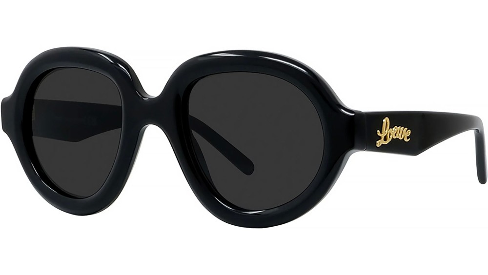 Loewe LW40105I - 01A - 49 Occhiali da sole Black Pillow (Rounded)