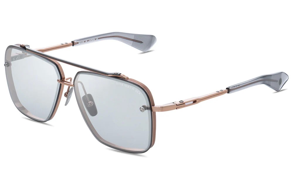 Dita MACH SIX//TITANIUM DTS121 - 02 - 62 Occhiali da sole Pilot (Aviator)
