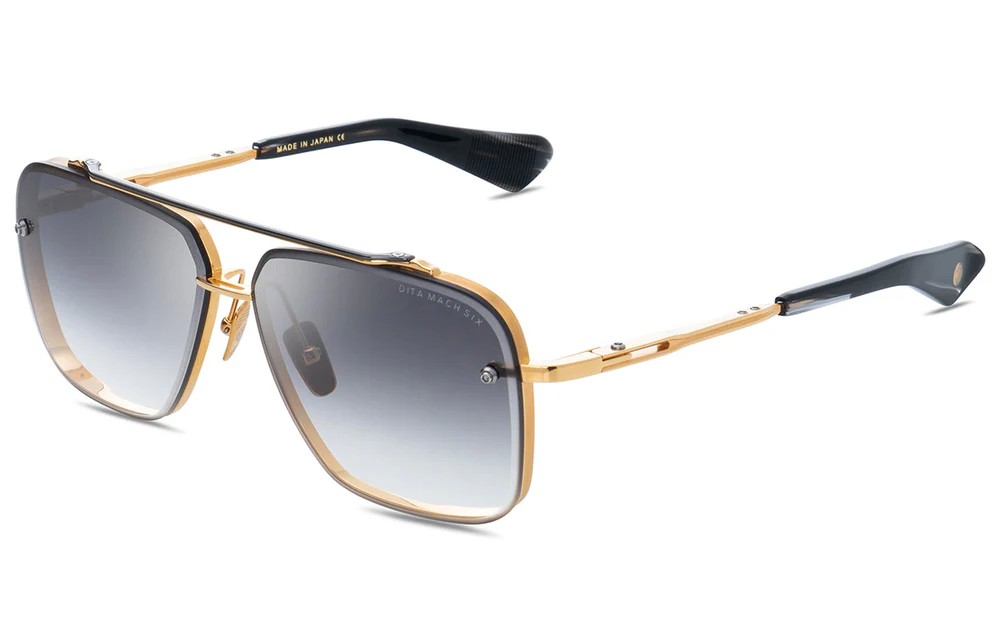 Dita MACH SIX//TITANIUM DTS121 - 01 - 62 Occhiali da sole Pilot (Aviator)