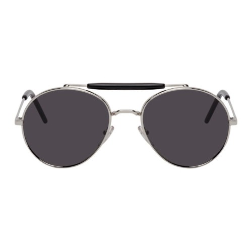Marni ME115S - 028 - 54 Occhiali da sole Silver Pilot (Aviator)