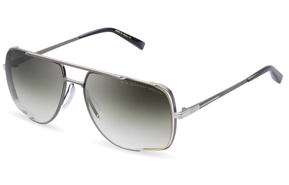 Dita MIDNIGHT SPECIAL TITANUM DRX-2010 - A - 60 Occhiali da sole Silver Pilot (Aviator)