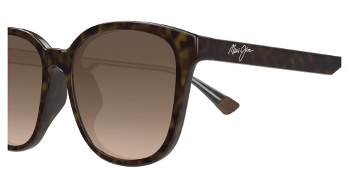 Maui Jim MJ0647SA KU'IKAHI AF - 002 - 55 - CON LENTI POLARIZZATE Occhiali da sole Havana Pillow (Rounded)