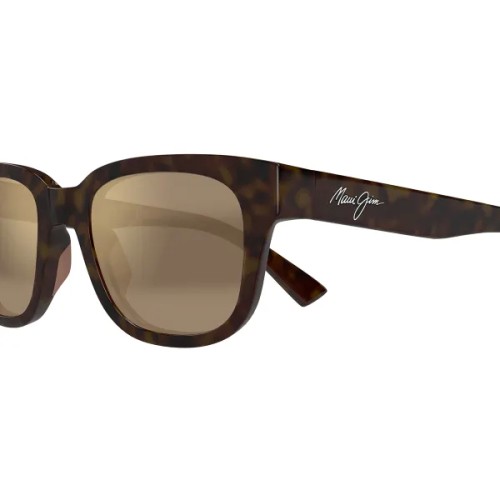 Maui Jim MJ0673S LELEPAU - 005 - 52 - CON LENTI POLARIZZATE Occhiali da sole Havana Pillow (Rounded)