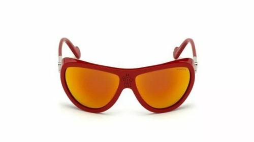 Moncler ML0128 - 66C - 61 Occhiali da sole Red Pilot (Aviator)
