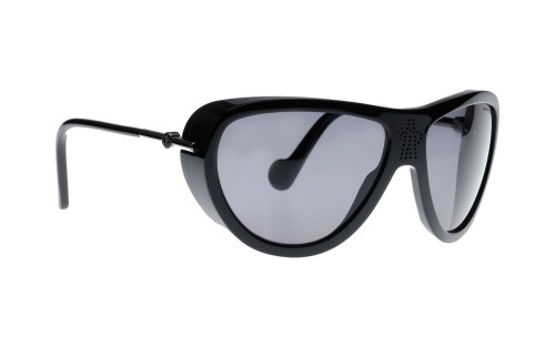Moncler ML0128 - 01D - 61 - CON LENTI POLARIZZATE Occhiali da sole Black Pilot (Aviator)