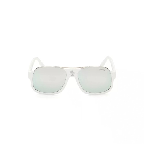 Moncler ML0208 PLEIADES - 21D - 58 - CON LENTI POLARIZZATE Occhiali da sole White Pilot (Aviator)