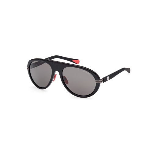 Moncler ML0240 NAVIGAZE - 01A - 57 Occhiali da sole Black Pilot (Aviator)