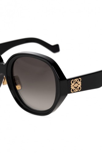 Loewe LW40080U - 01B - 57 Occhiali da sole Black Pillow (Rounded)