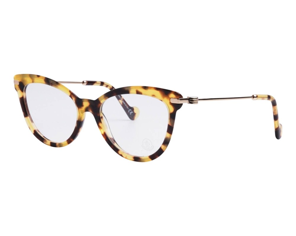Moncler ML5018 - 055 - 53 Montature ottiche Havanna Cat Eye