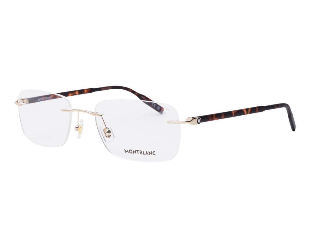 Mont Blanc MB0221O - 002 - 57 Montature ottiche Havana Square