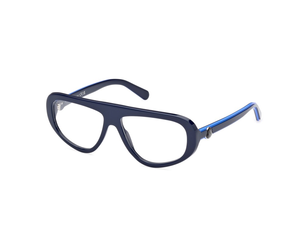 Moncler ML5196 - 090 - 57 Montature ottiche Blue Pilot (Aviator)