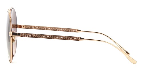 Jimmy Choo NORIA/F/S - BKUG4 - 61 Occhiali da sole Gold Pilot (Aviator)