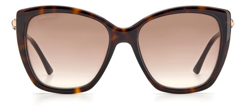 Jimmy Choo ROSE/S - 086HA - 55 Occhiali da sole Havana Cat Eye