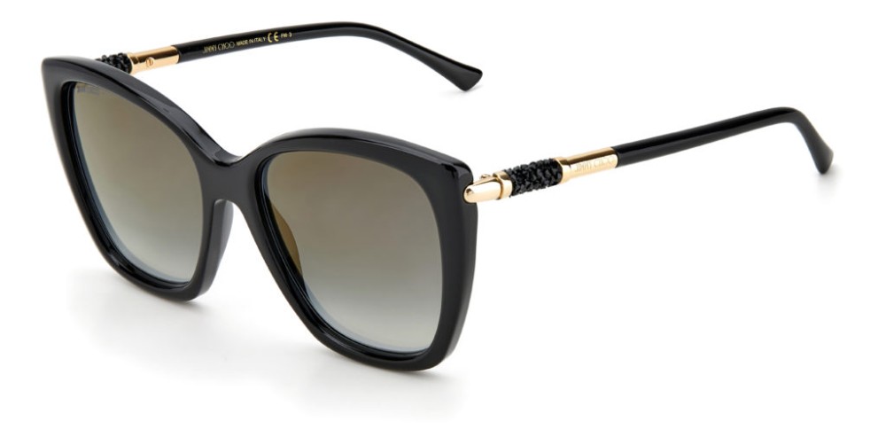 Jimmy Choo ROSE/S - 807FQ - 55 Occhiali da sole Black Cat Eye
