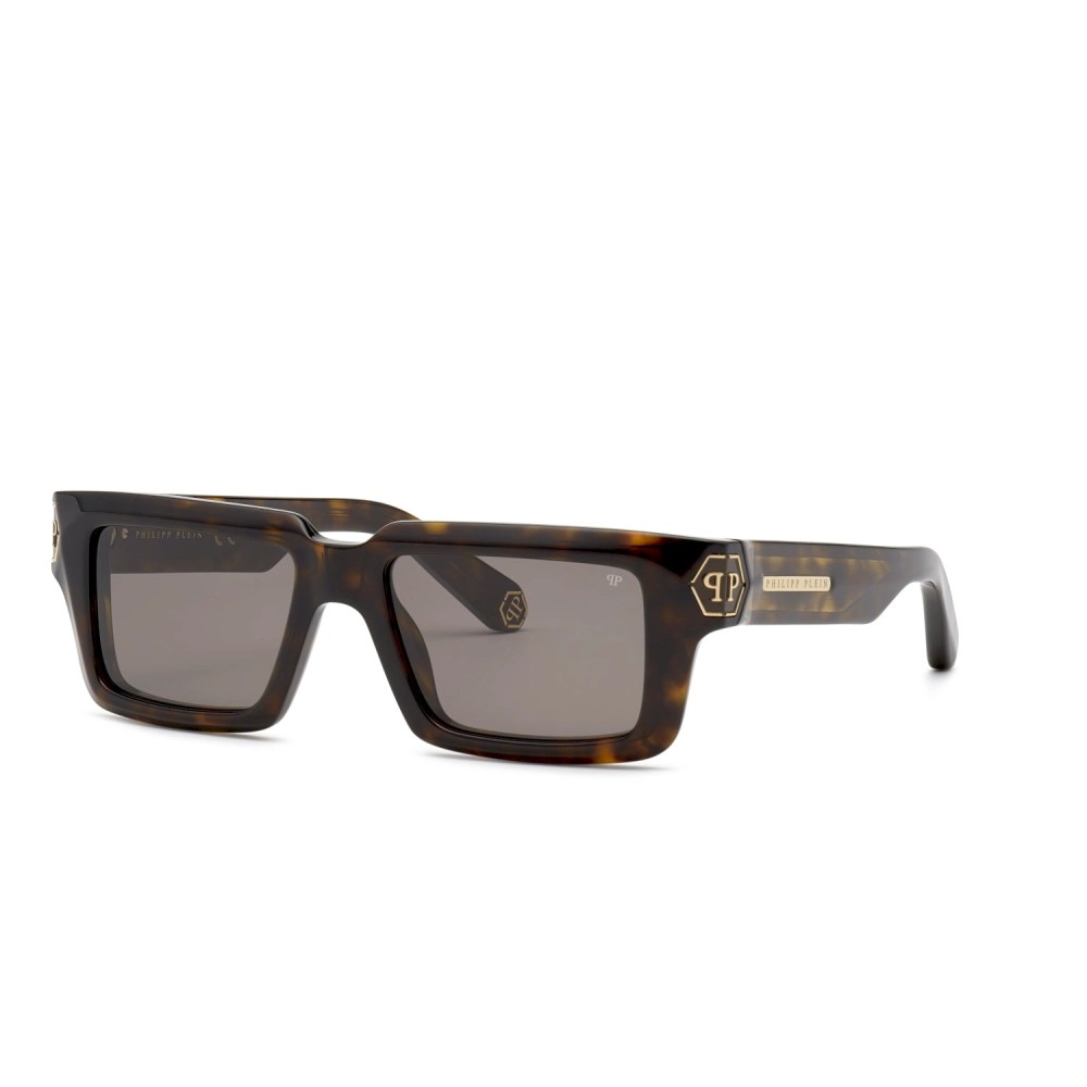 Philipp Plein SPP044 DARK SHAPES - 0722 - 53 Occhiali da sole Havanna Square
