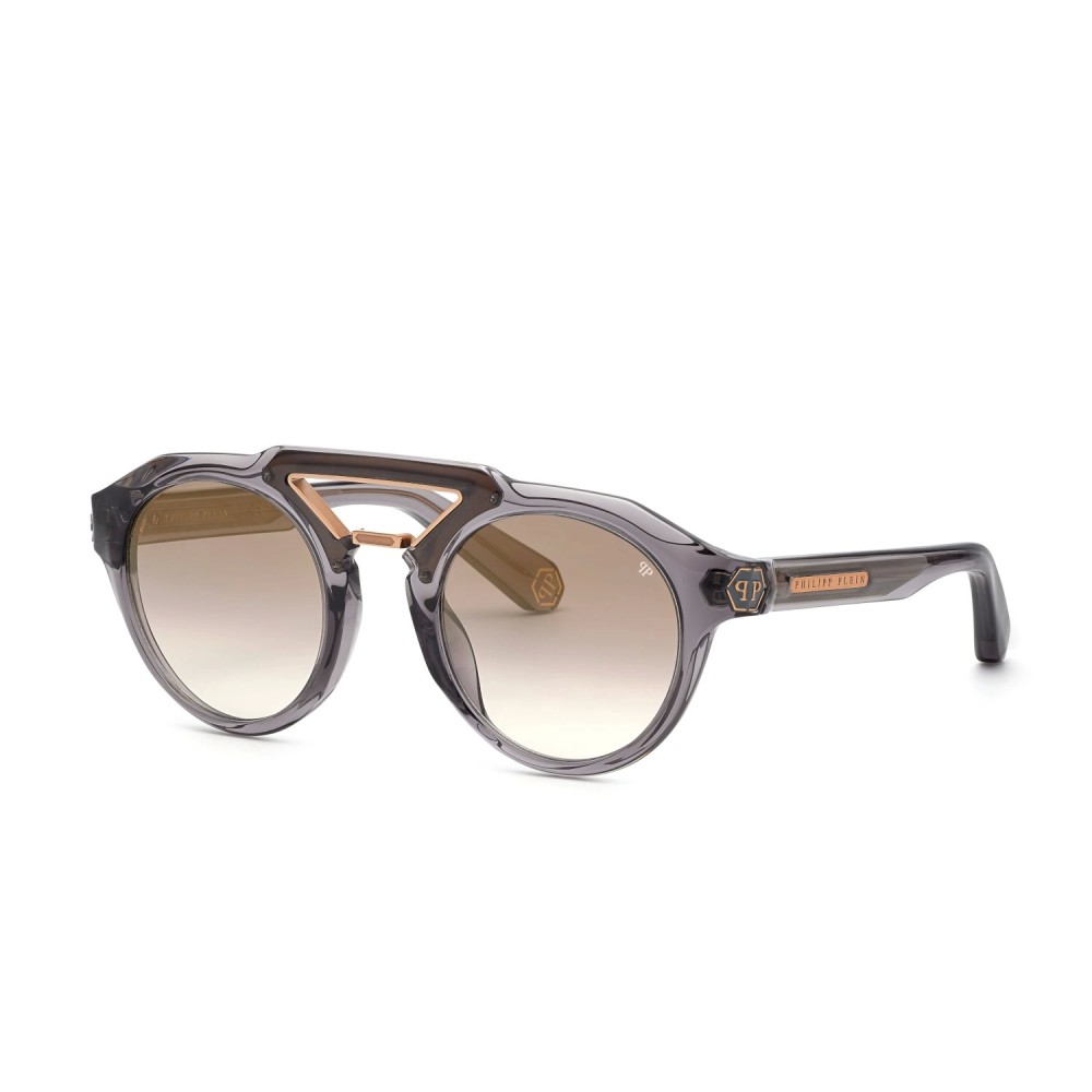 Philipp Plein SPP045 BRAVE SHADES - 9MBG - 50 Occhiali da sole Gray Round