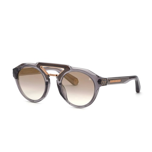 Philipp Plein SPP045 BRAVE SHADES - 9MBG - 50 Occhiali da sole Gray Round