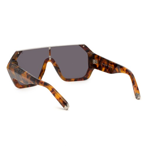 Philipp Plein SPP047 HEXAGON CAMOU - 0728 Occhiali da sole Havanna Flat Top