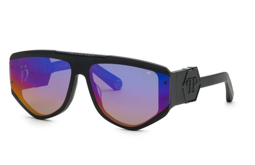 Philipp Plein SPP093 EGO - 703V - 65 Occhiali da sole Black Pilot (Aviator)