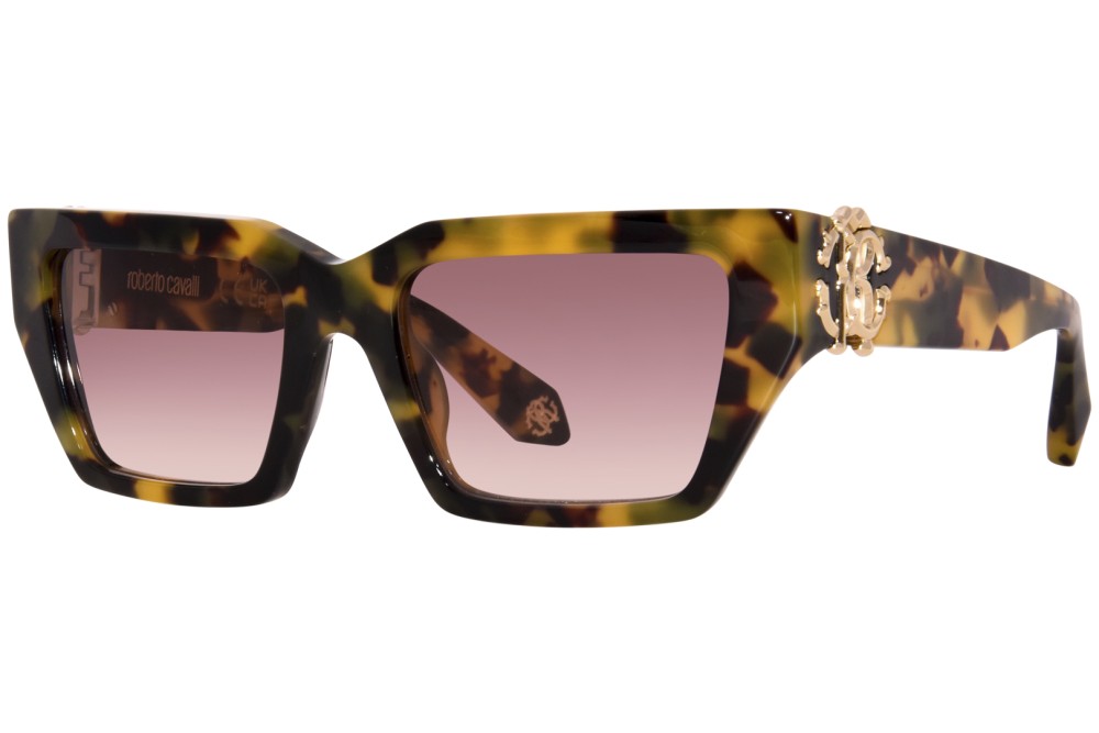 Roberto Cavalli SRC016 - 0AGG - 55 Occhiali da sole Havanna Cat Eye