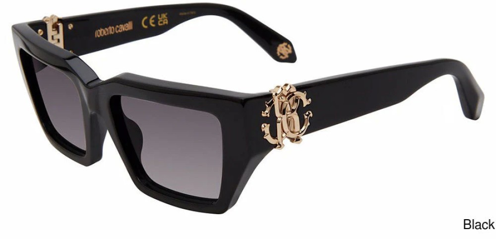 Roberto Cavalli SRC016 - 0700 - 55 Occhiali da sole Black Cat Eye