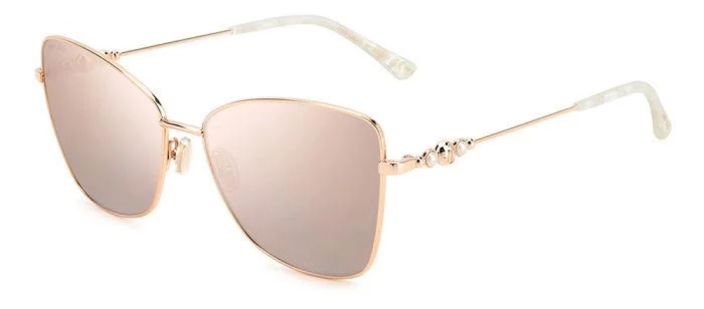 Jimmy Choo TESO/S - DDB2S - 59 Occhiali da sole Gold Cat Eye