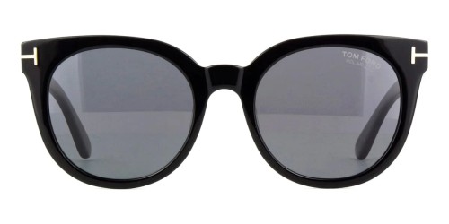 Tom Ford FT1109 MOIRA ECO - 01D - 53 - CON LENTI POLARIZZATE Occhiali da sole Black Round