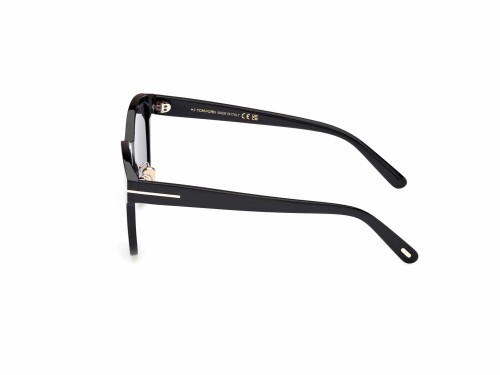 Tom Ford FT1137-K ECO - 01A - 55 Occhiali da sole Black Pillow (Rounded)