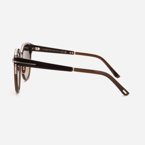 Tom Ford FT1138-K - 45F - 55 Occhiali da sole Brown Pillow (Rounded)