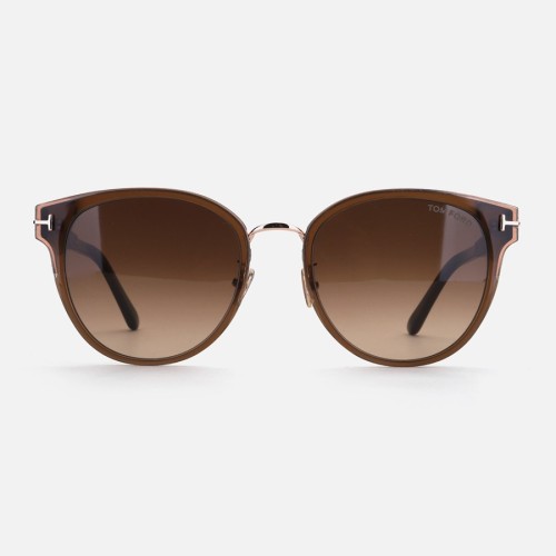 Tom Ford FT1138-K - 45F - 55 Occhiali da sole Brown Pillow (Rounded)