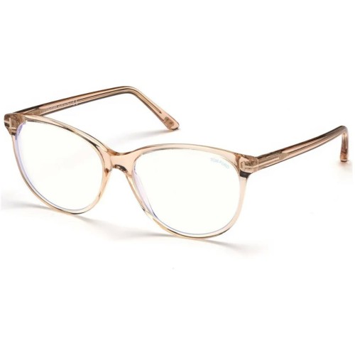 Tom Ford TF5544-B - 072 - 55 - CON LENTI CON FILTRO LUCE BLU-VIOLETTA Montature ottiche Brown Cat Eye