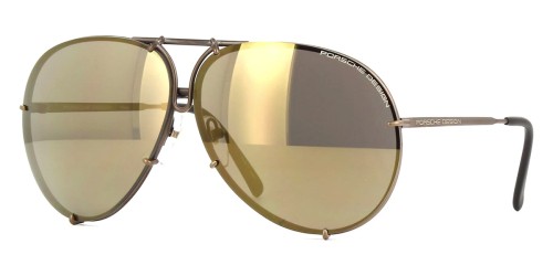 Porsche Design P8478 - E - 60 Occhiali da sole Brown Pilot (Aviator)