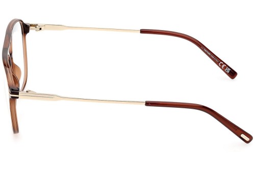 Tom Ford TF5874-B - 048 - 54 - CON LENTI CON FILTRO LUCE BLU-VIOLETTA Montature ottiche Havanna Pilot (Aviator)