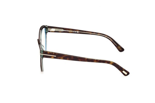 Tom Ford TF5954-B - 055 - 54 - CON LENTI CON FILTRO LUCE BLU-VIOLETTA Montature ottiche Havanna Cat Eye
