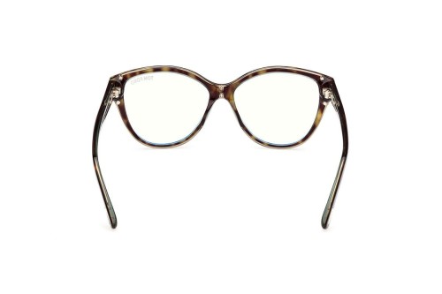 Tom Ford TF5954-B - 055 - 54 - CON LENTI CON FILTRO LUCE BLU-VIOLETTA Montature ottiche Havanna Cat Eye