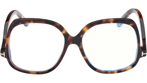 Tom Ford TF5968-B ECO - 052 - 54 - CON LENTI CON FILTRO LUCE BLU-VIOLETTA Montature ottiche Havanna Square