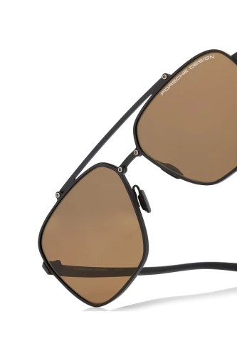 Porsche Design P8937 - A - 59 Occhiali da sole Black Pilot (Aviator)