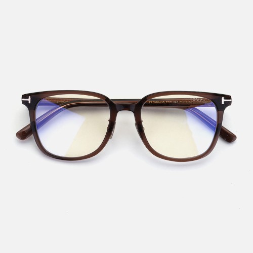 Tom Ford TF5998-K-B ECO - 045 - 51 - CON LENTI CON FILTRO LUCE BLU-VIOLETTA Montature ottiche Brown Pillow (Rounded)