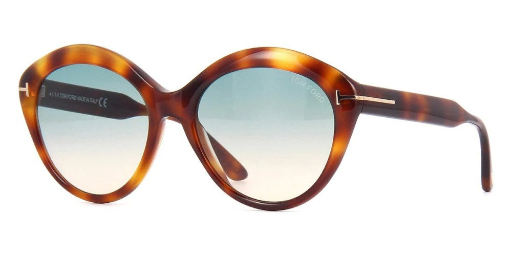 Tom Ford FT0763 MAXINE - 53P - 56 Occhiali da sole Havanna Cat Eye