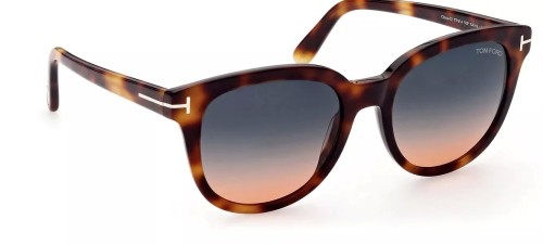 Tom Ford FT0914 OLIVIA-02 - 53P - 54 Occhiali da sole Havanna Pillow (Rounded)