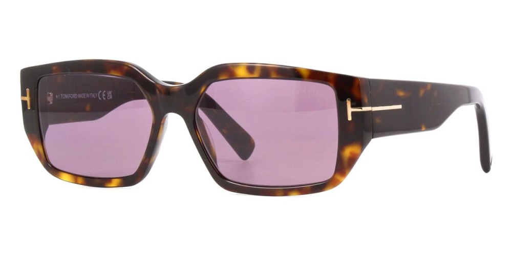 Tom Ford FT0989 ECO SILVANO-02 - 52Y - 56 Occhiali da sole Havanna Square