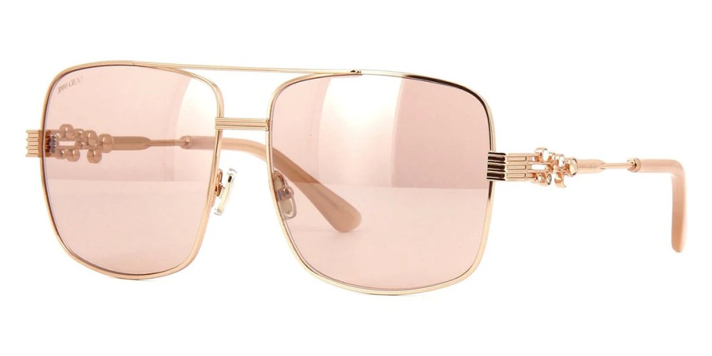 Jimmy Choo TONIA/S - BKU2S - 61 Occhiali da sole Rose gold Pilot (Aviator)