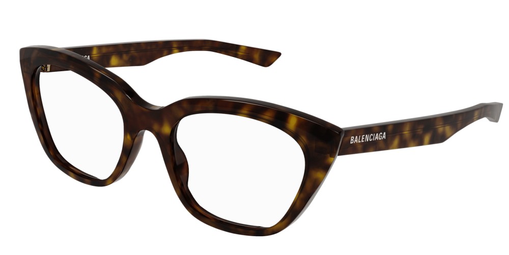 Balenciaga BB0219O - 002 - 51 Montature ottiche Havana Cat Eye